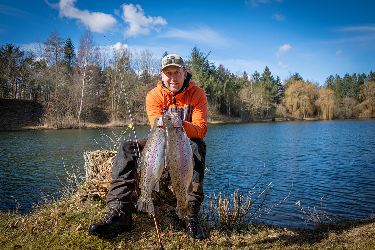 Put and Take Fiskeri i Foråret med Spinnestangen