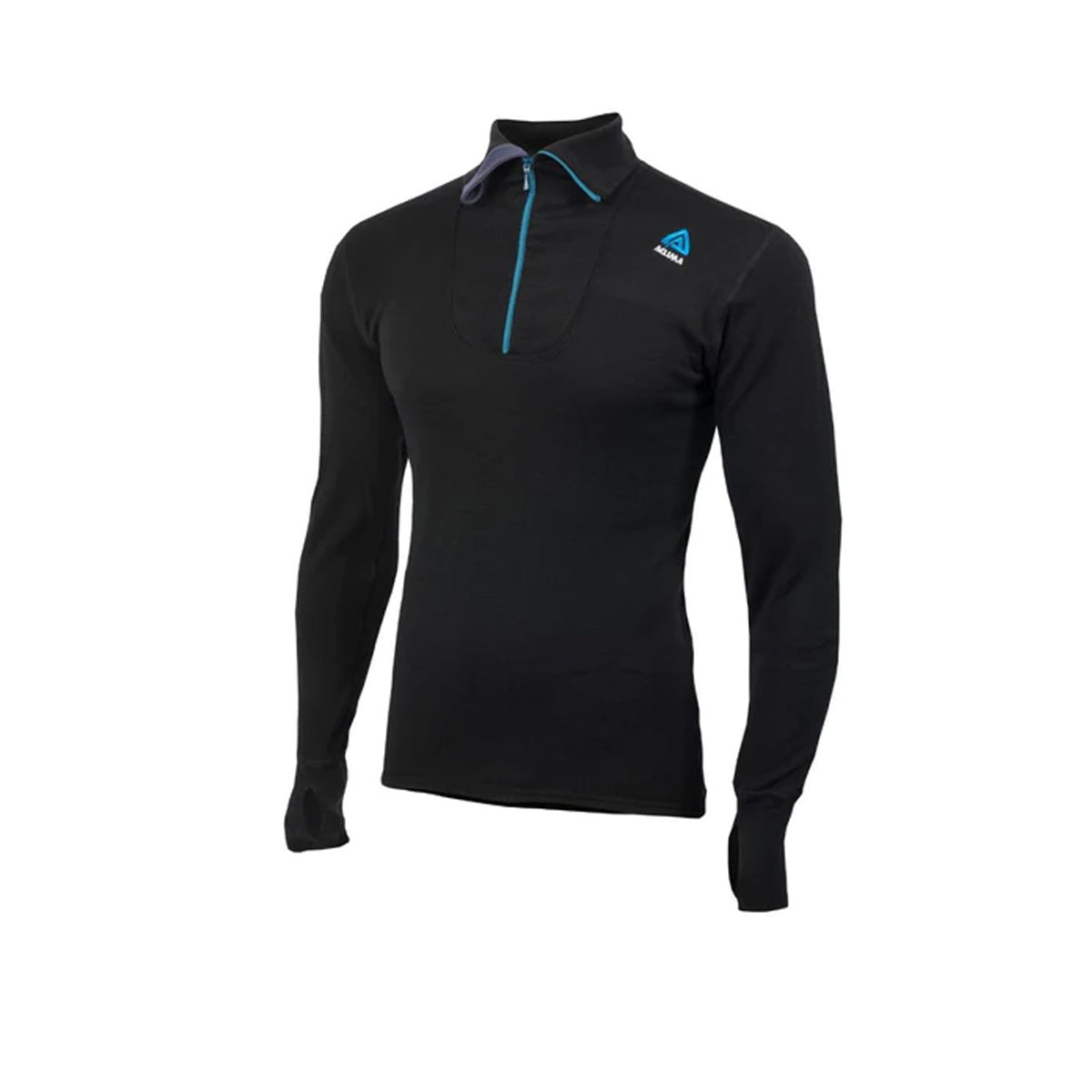 Double Polo Zip Merinould - Trøje