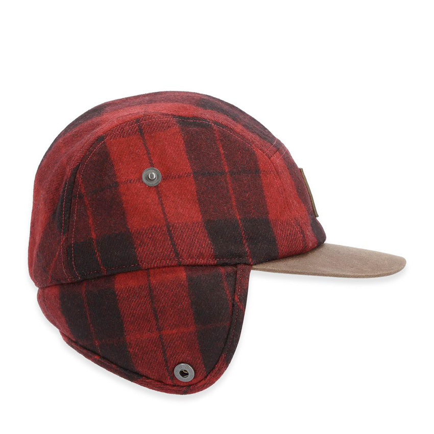 Coldweather Cap Red Buffalo Plaid