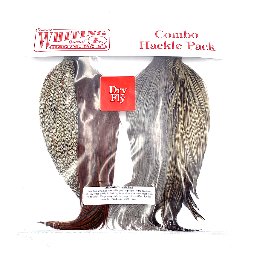 Dry Fly Capes - Combo Introductory Hackle Pack (4 Halve Nakker)