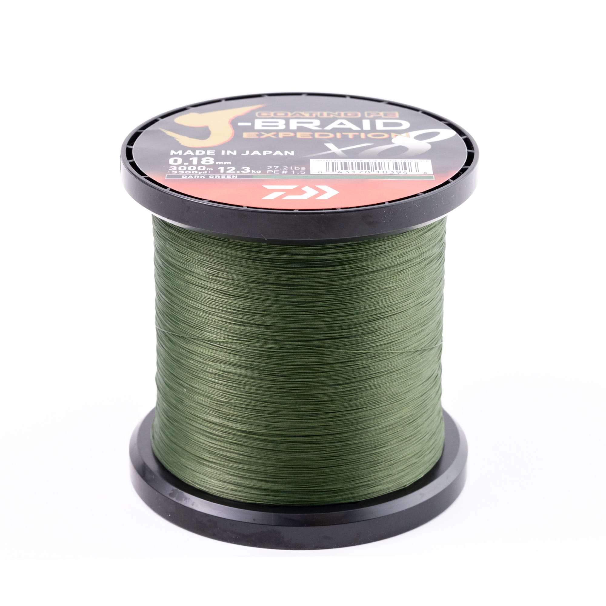 Påspolet - J-braid Expedition X8 Grøn