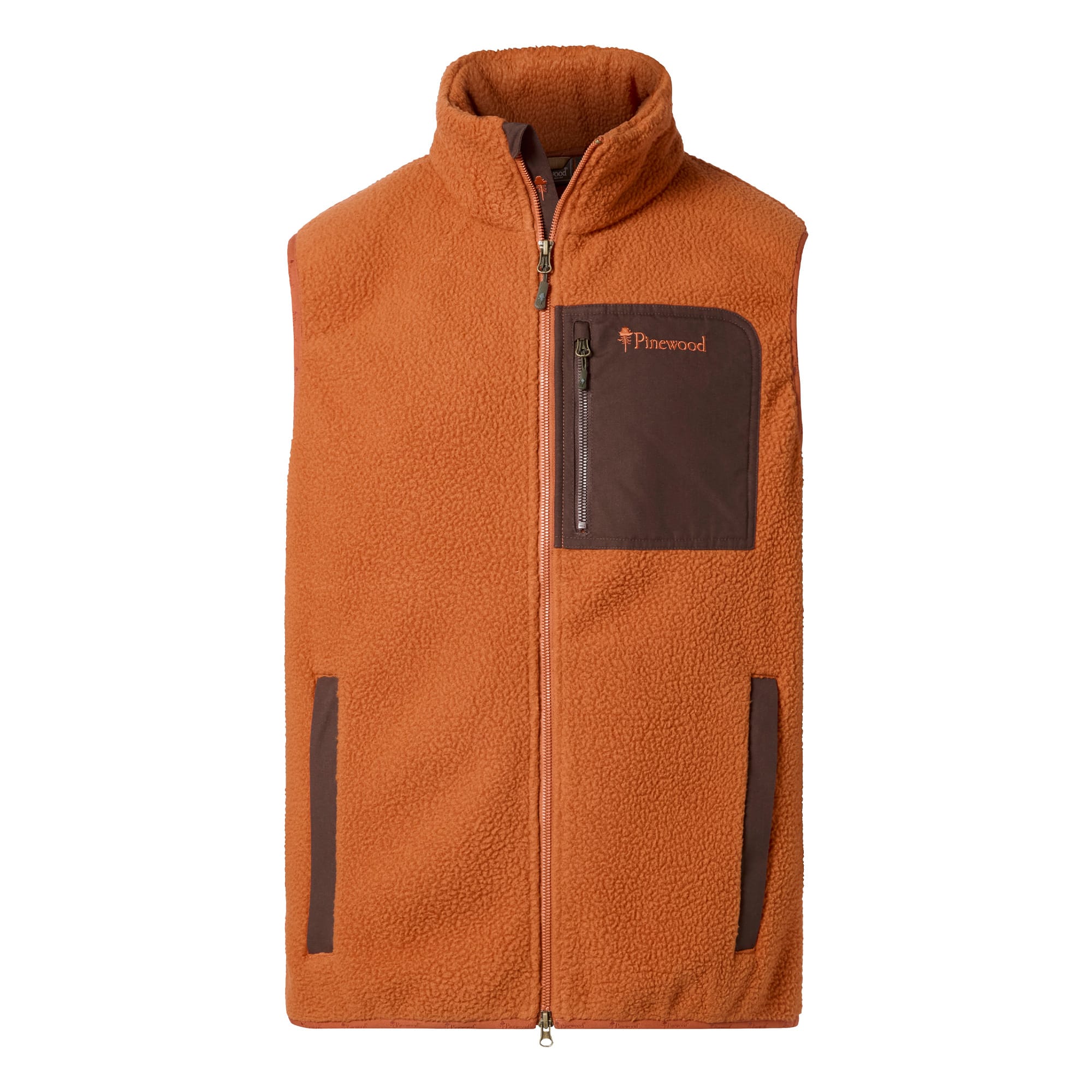 Pile Fleece Vest - Orange Clay