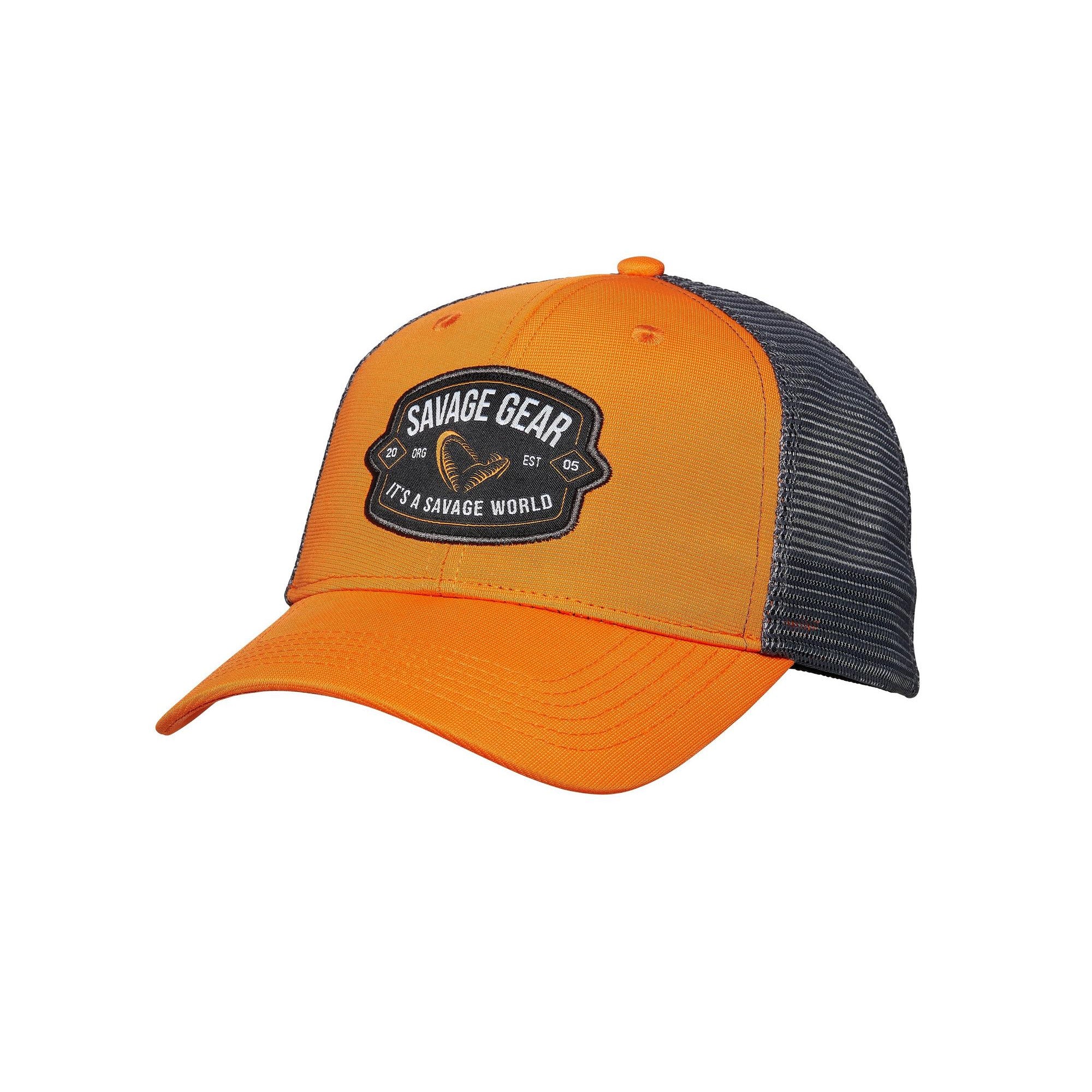 Badge Trucker Cap Orange