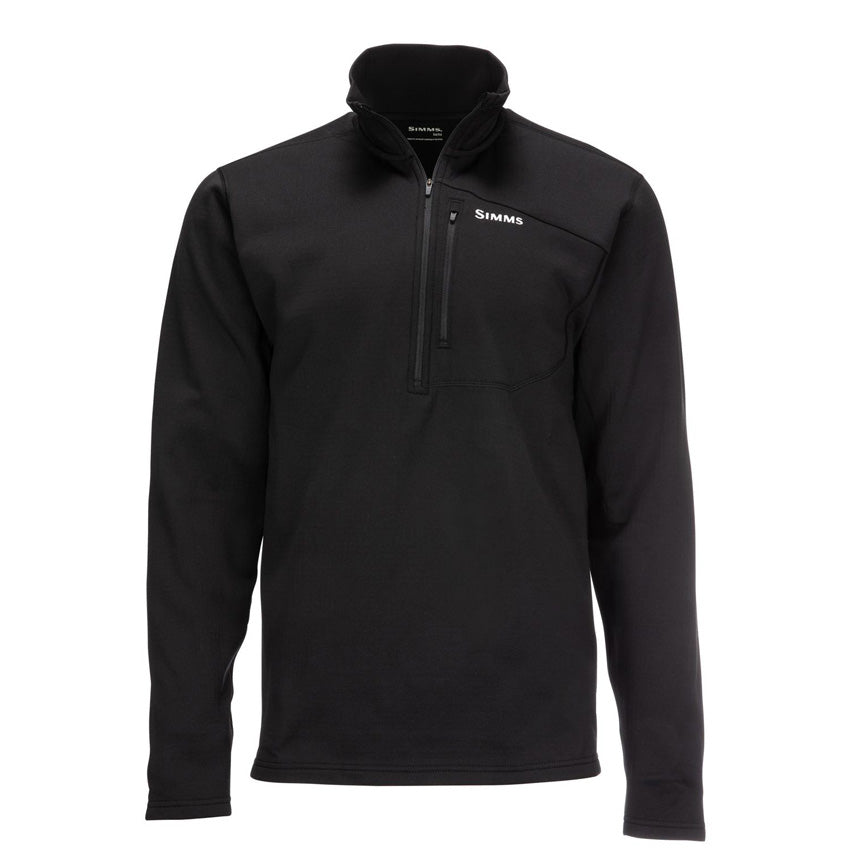 Thermal 1/4 Zip Top Black