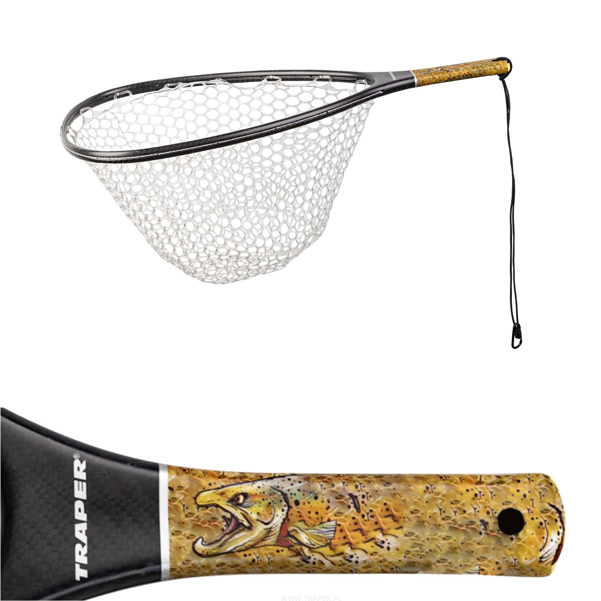 Landing Net Carbon Art Trout