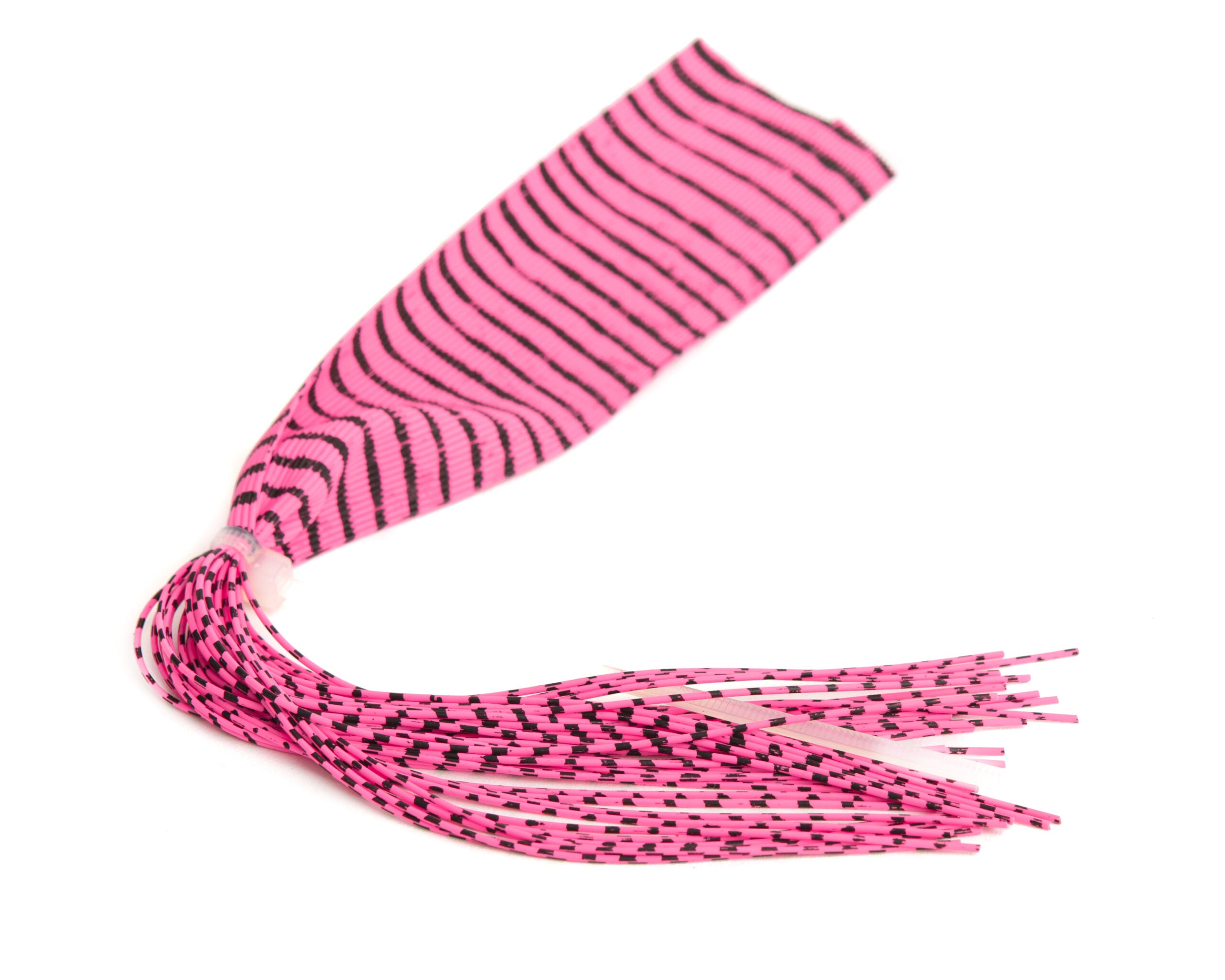 Barred Round Rubber Legs Pink/black
