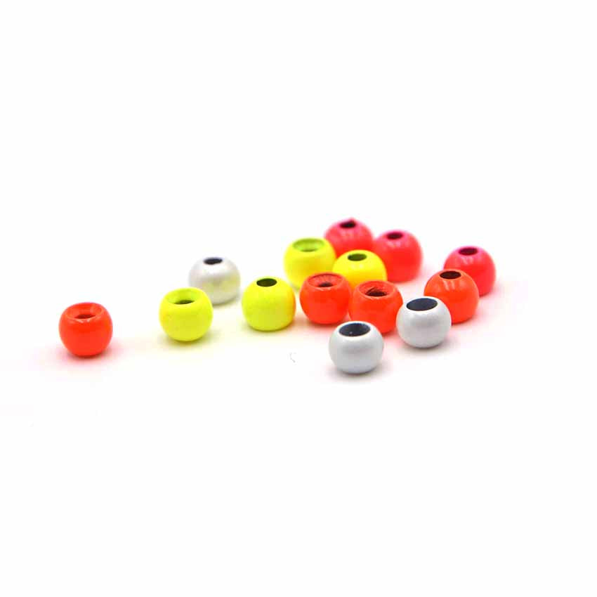 Hot Colour Brass Beads - Fluorescerende Nymfe Kugler