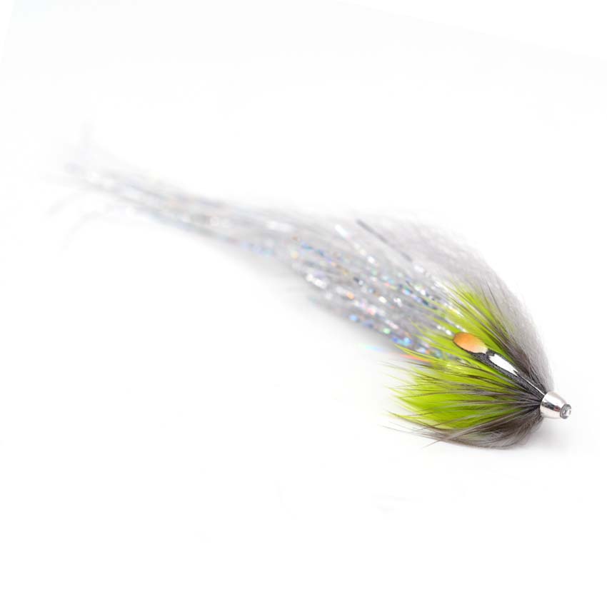 Flash Tube Fly – Green Silver