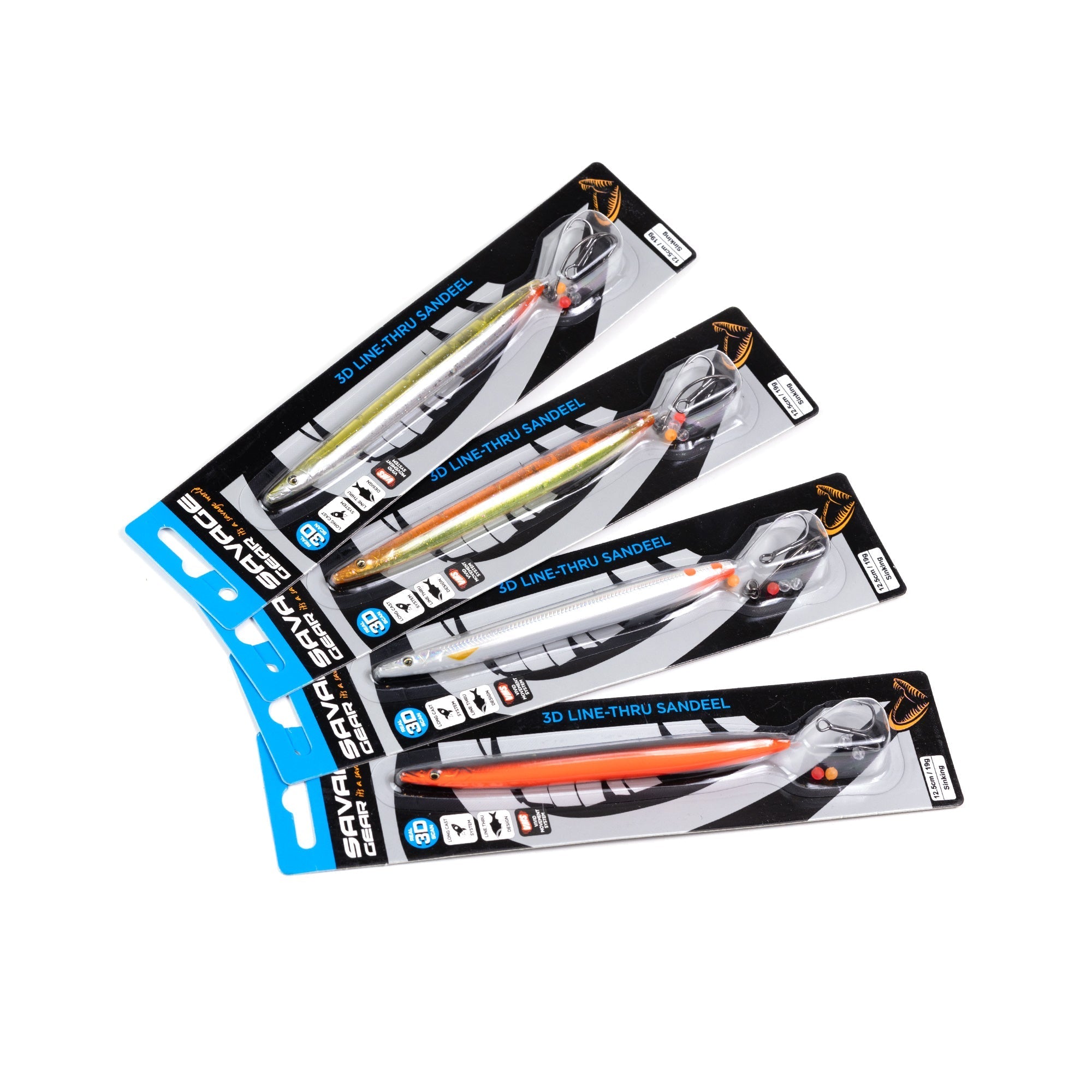 Så er der nye farver på Savage Gear line-thru Sandeel.