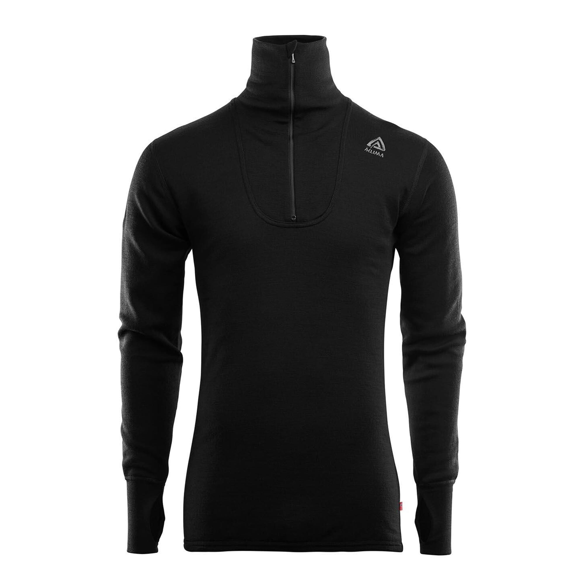 Double Polo Zip  Merinould - Trøje