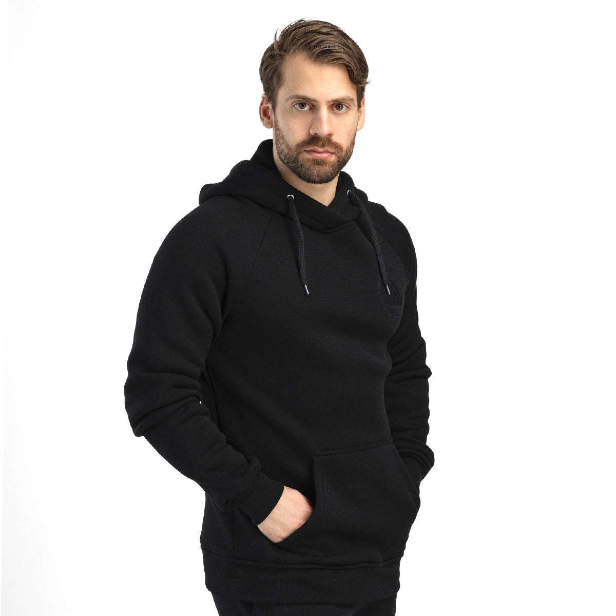 FleeceWool V2 Hoodie Mens Jet Black