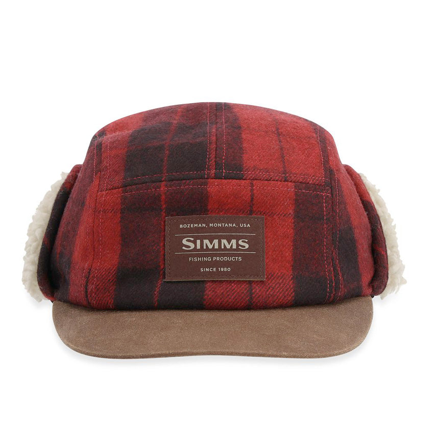 Coldweather Cap Red Buffalo Plaid