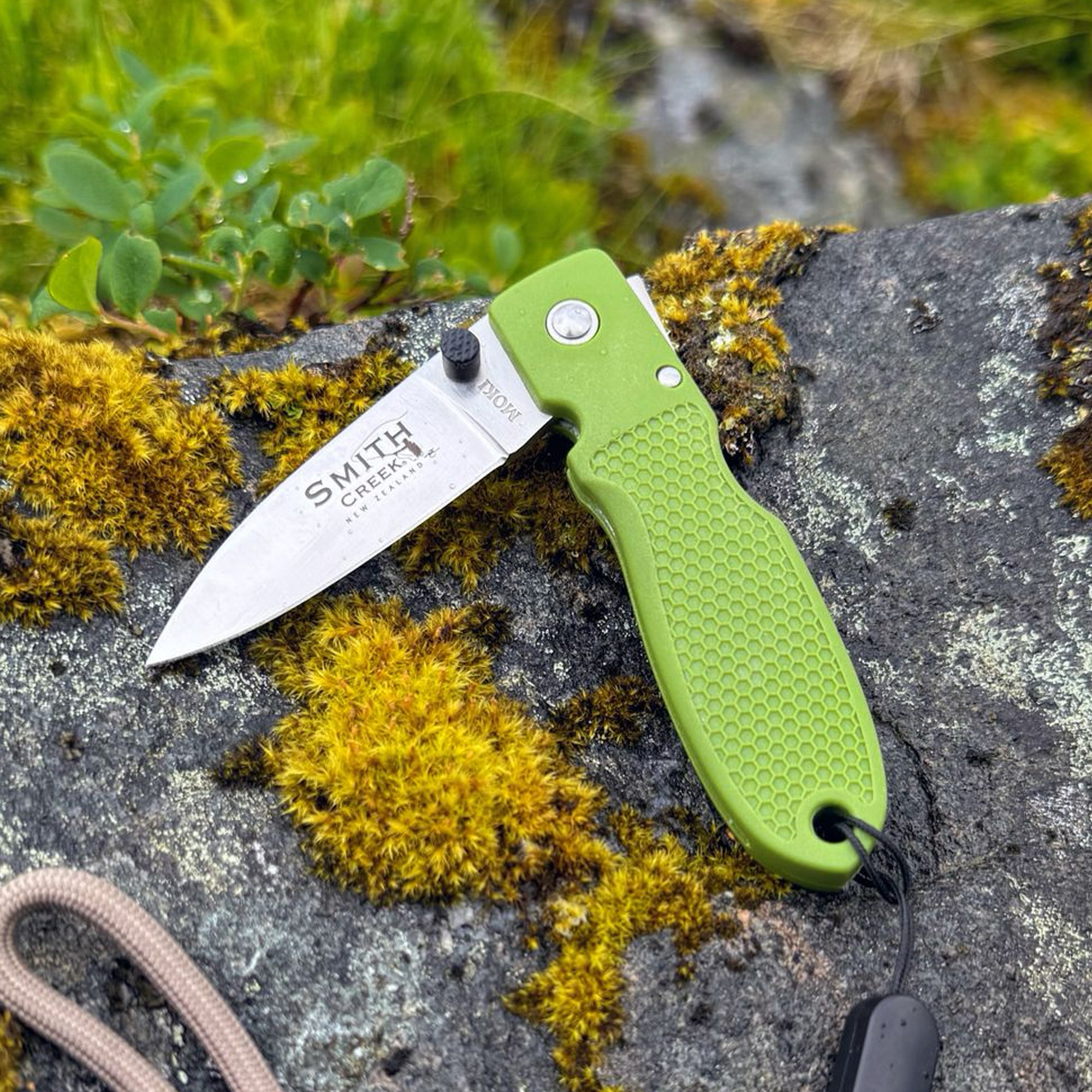 Pike Tooth Foldekniv Kit Mosse Green