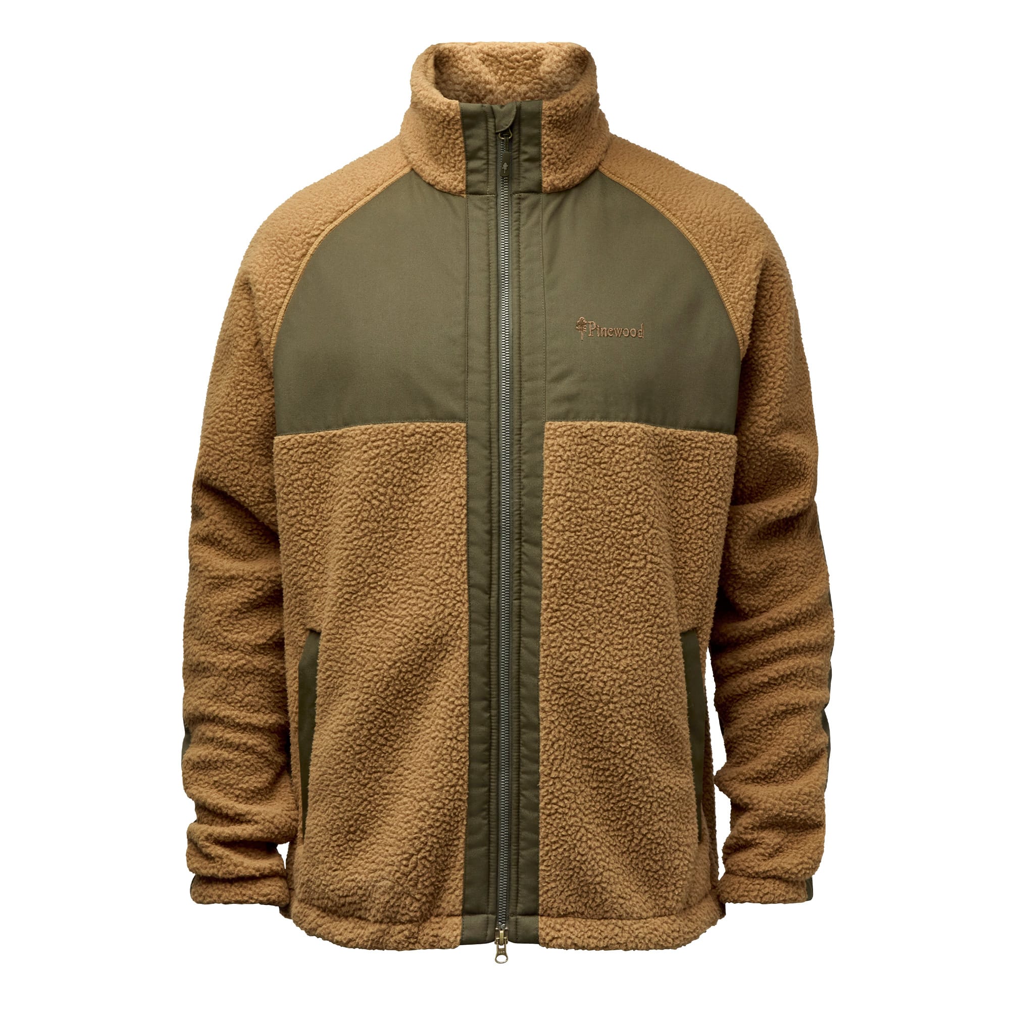 Pile Fleece Jacket - Sand/Moss Green