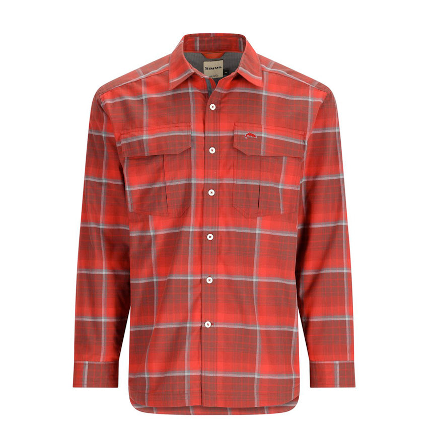 Coldweather Shirt Cutty Red Asym Ombre Plaid