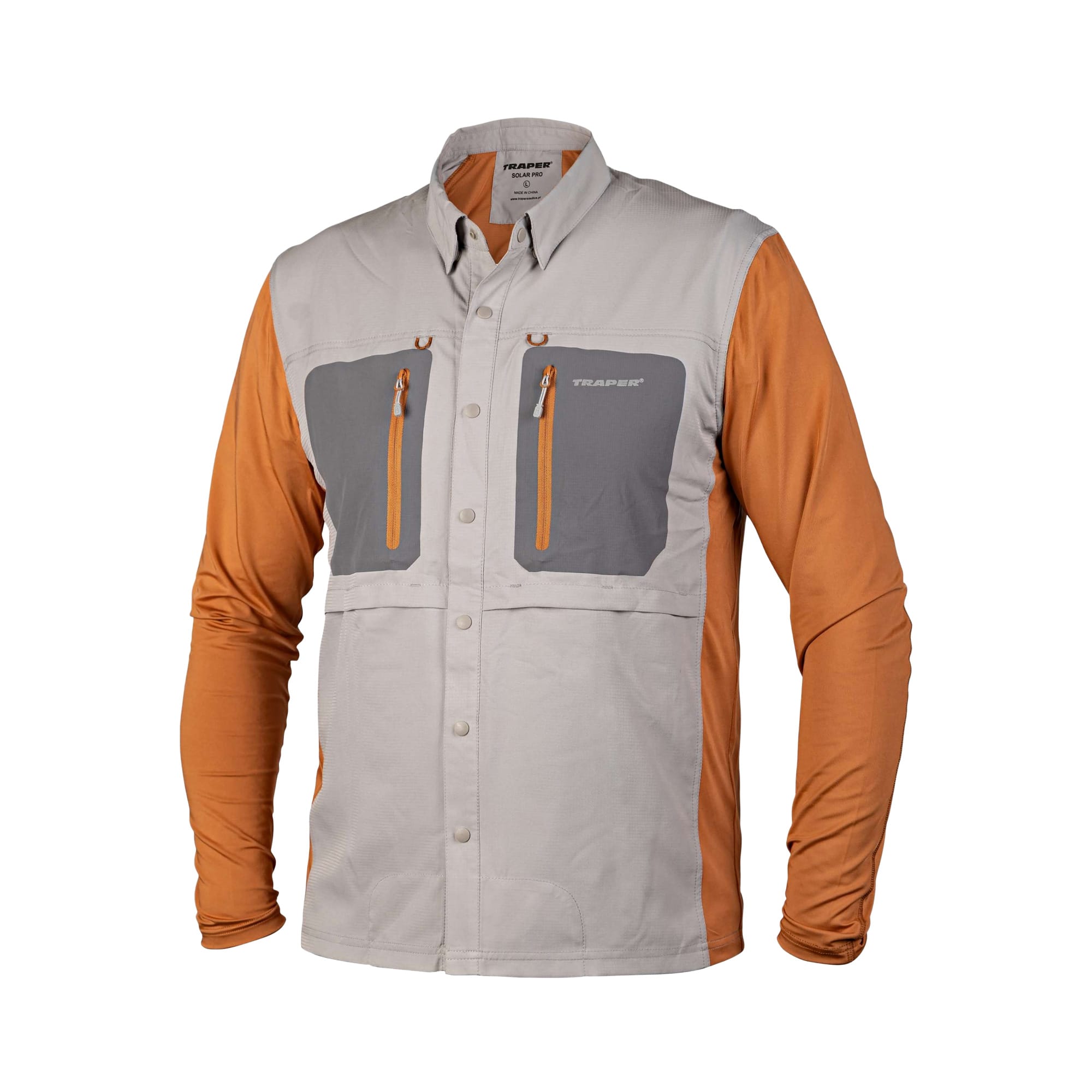 Solar Pro Skjorte med solbeskyttelse  - Grey/Brick