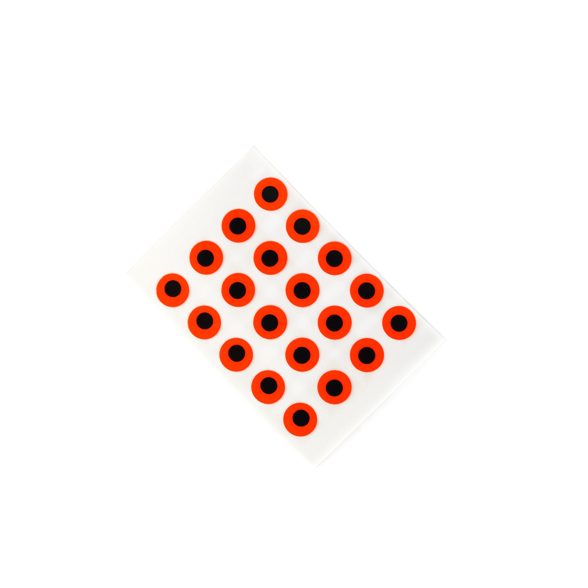 Stick on eyes - Fluo Red