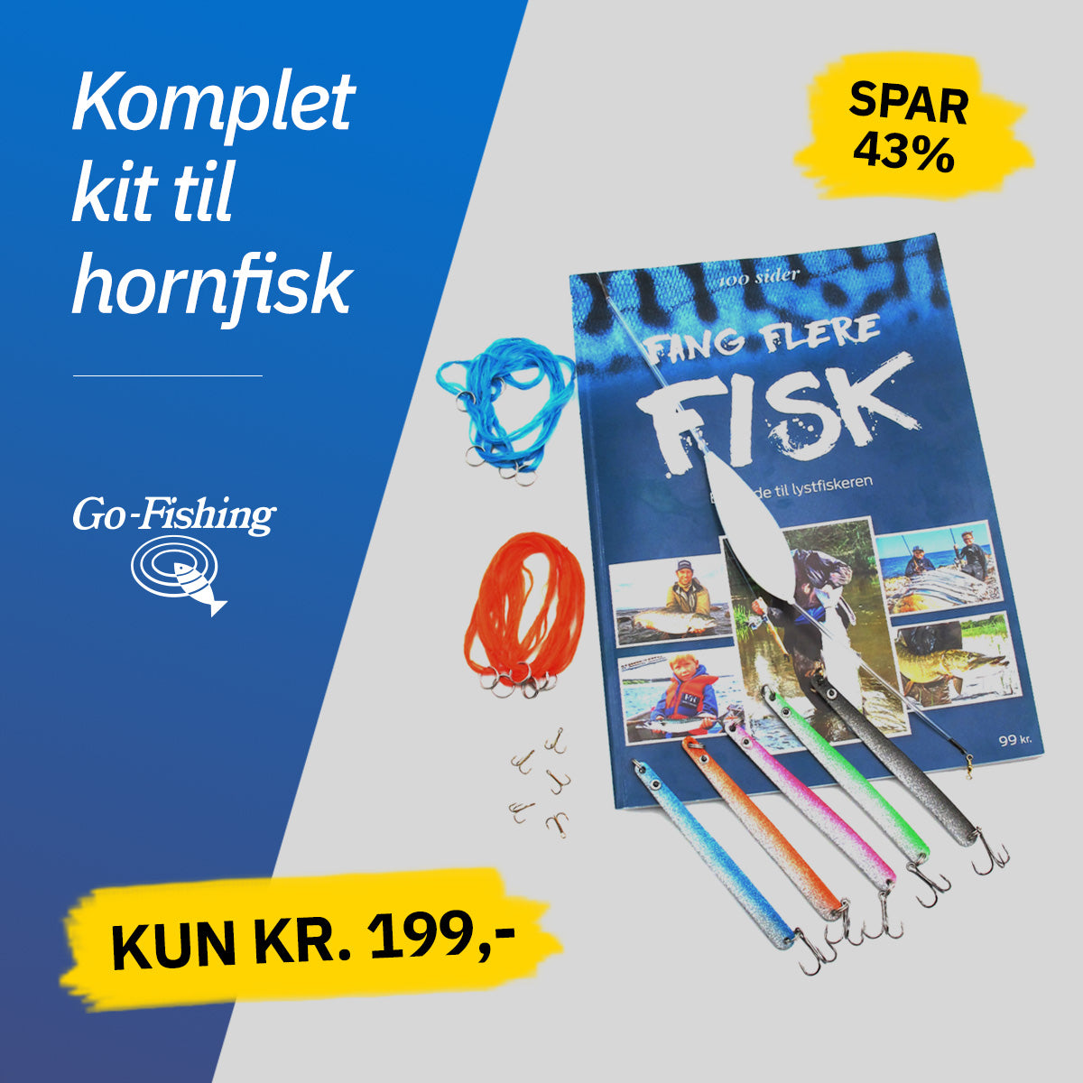 Komplet Hornfiske Kit + Gratis Fiske Magasin