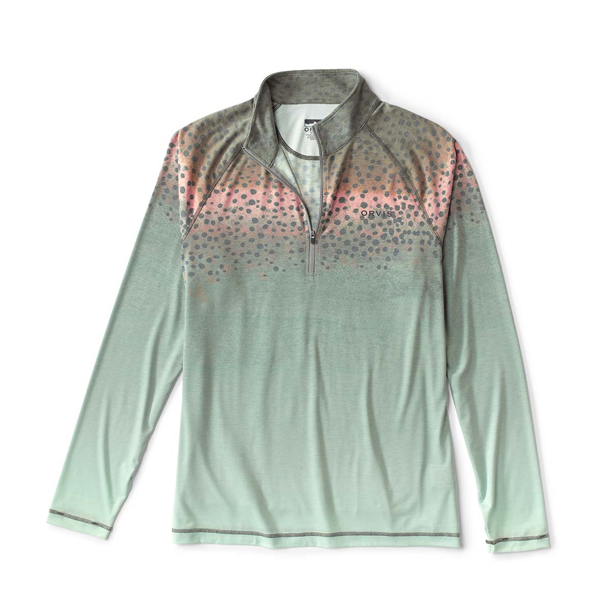 Printed Quarter-zip - Rainbow Trout